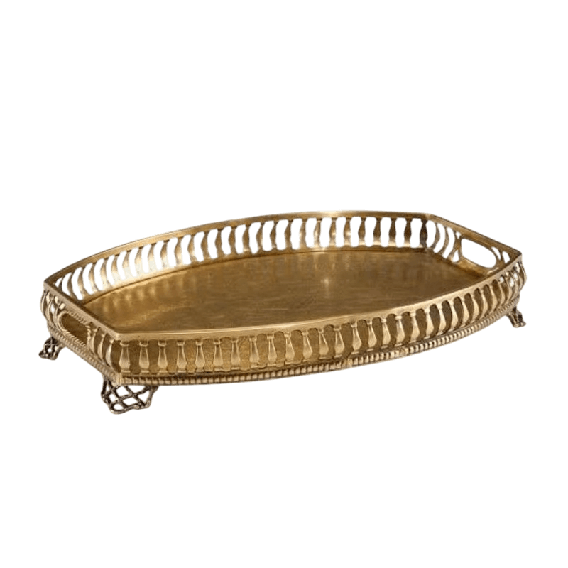 BRASS SERVING TRAY (POLISH)